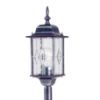 Elstead Wexford WX4 Black/Silver Exterior Pillar Light